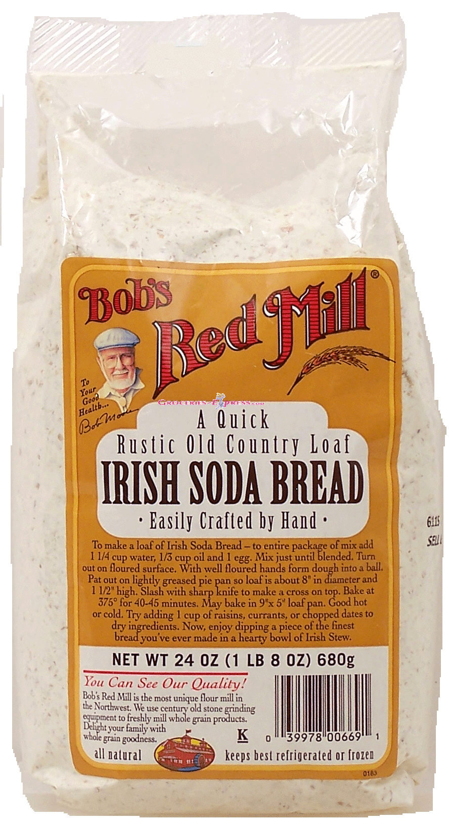 Bob's Red Mill&nbsp;&nbsp;irish soda bread, easily crafted by hand, a quick rustic old country loaf Full-Size Picture